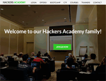 Tablet Screenshot of hackersacademy.com